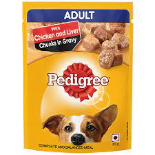 Pedigree Chicken Chunks for Adult 70gm x 30 pouch