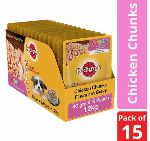 Pedigree Chicken Chunks for Puppy 70gm x 15 pouch