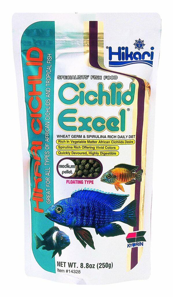 Hikari Cichlid Excel Floting is a perfect balance of a number of natural ingredients meant to meet the nutritional demands of most herbivorous fish.