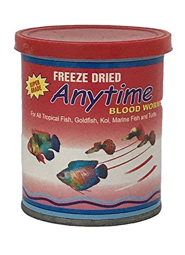 Anytime Freeze Dried Blood Worms Fish Food