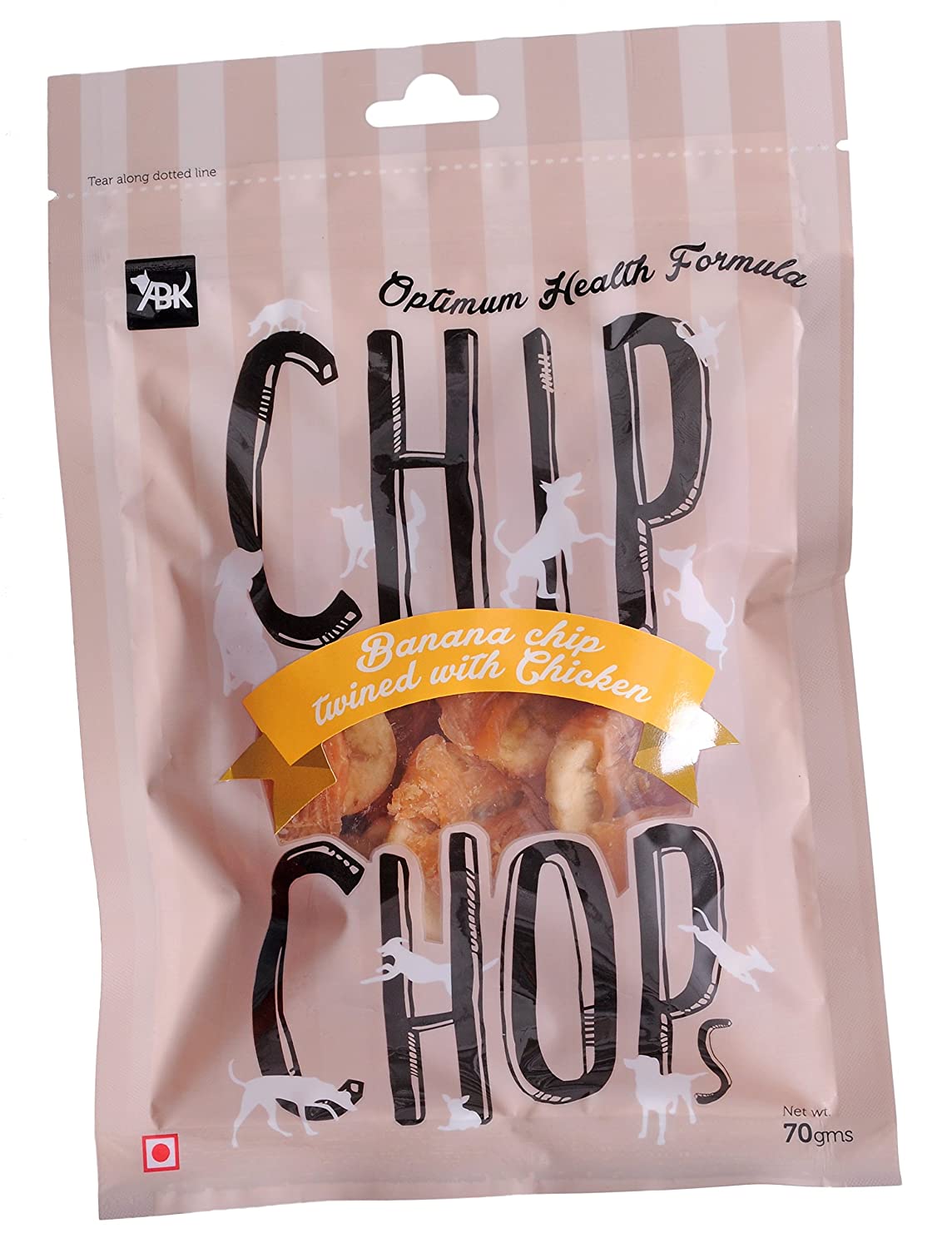 Chip Chops Dog Treat Banana Chips Twined with Chicken