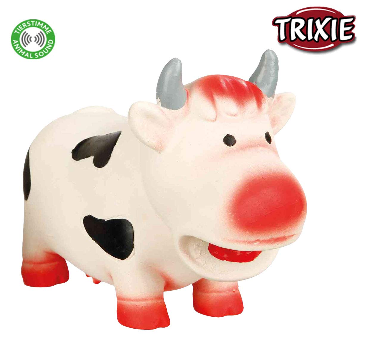 TRIXIE Cow Latex Dog Toy original Animal Sound 19cm