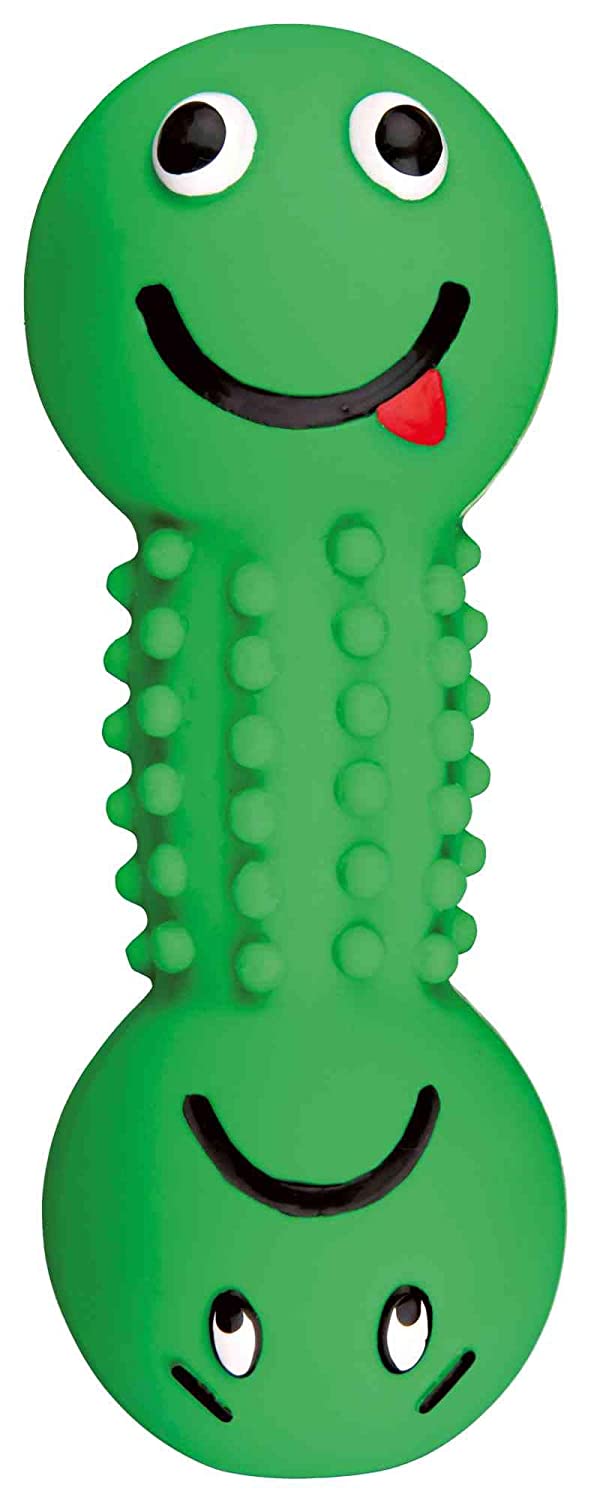 Trixie Smiley Latex Dumbbell with Motifs Dog Toy 19cm