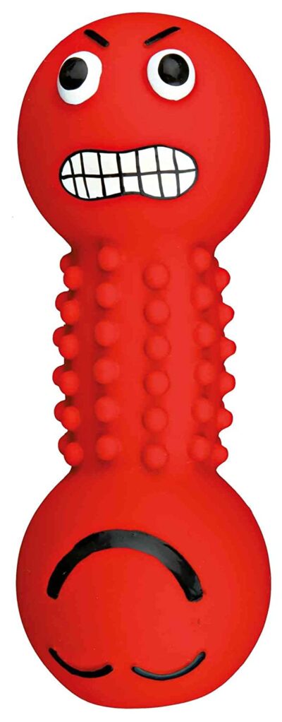 Trixie Smiley Latex Dumbbell with Motifs for Dogs