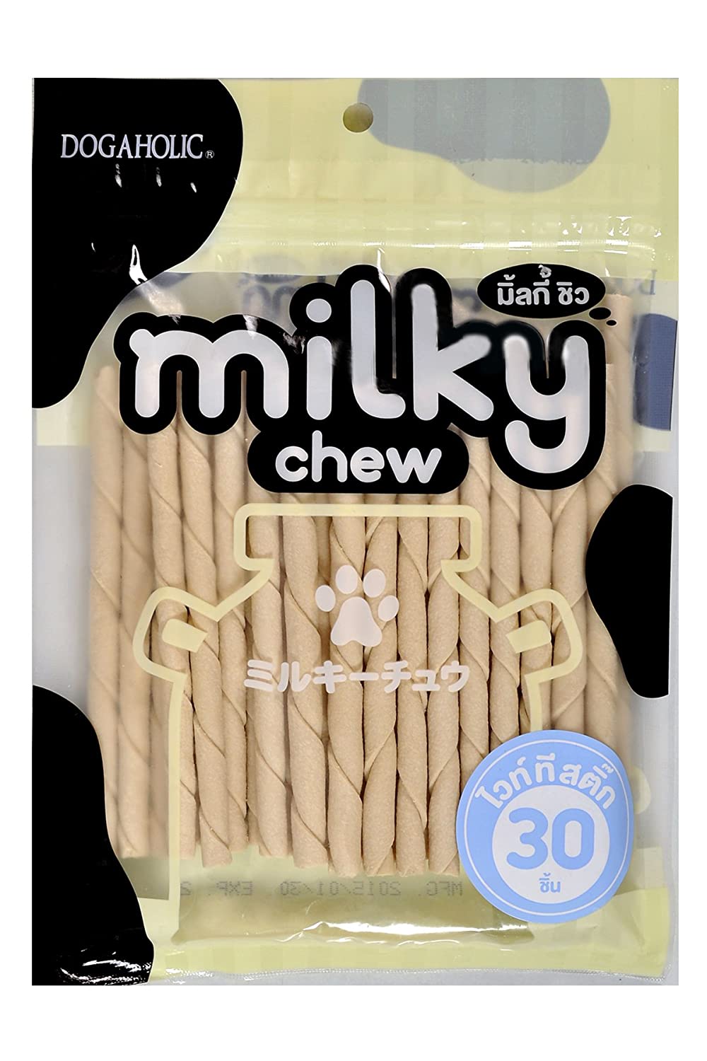Dogaholic Milky Chew Stick Style (30 Pieces)